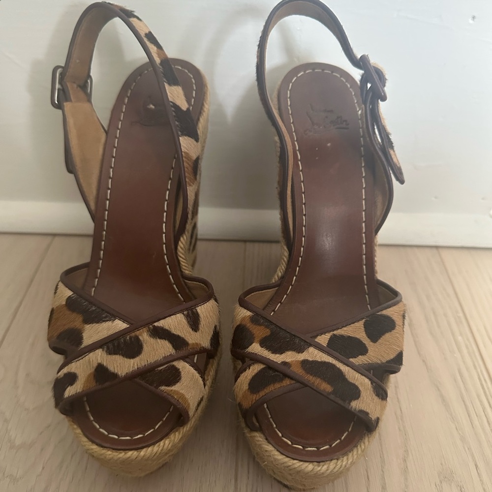 Christian Louboutin Cowhide Wedge